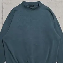【希少カラー】croft & barrow モックネック ロンT 深緑 XXL