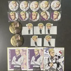 進撃の巨人　エルヴィン・スミス　缶バッジ　ダイカットステッカー　色紙　まとめ売り