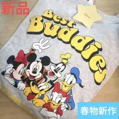 春物新作☆Disney　ミッキーフレンズ　トレーナー　スウェット　M〜L