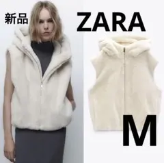 2026年最新】zara フード付きフェイクファーベストの人気アイテム