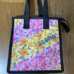 【新品未使用】フラワーエコバッグ 保温、保冷 Hawaiiお値下げ