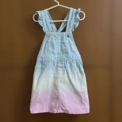 メゾピアノ　ワンピース　デニム　ジャンバースカート