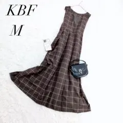 ケービーエフ/ワンピース/ウィンドウペンチェックタックフレア/Mサイズ