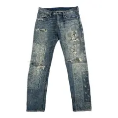 DENIM&SUPPLY デニム＆サプライ ペイズリー柄 ダメージ加工 デニムのサムネイル