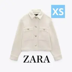 ZARA ゴールドボタン テクスチャージャケット