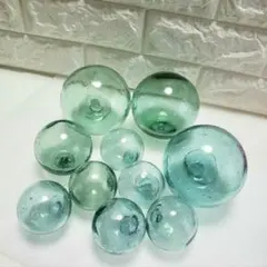 ガラス浮き玉 サイズ3種 10個セット