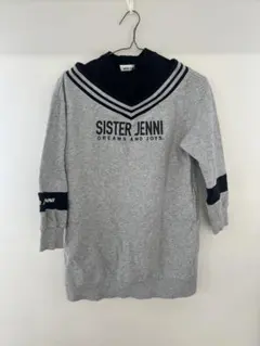 古着　SISTER JENNI　ロング丈トレーナー　グレー　140