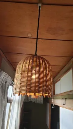 インターフォルム　ラタンペンダントライト　コードリール付き INTERFORUM インターフォルム ラタンペンダントライト コードリール付