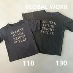 GLOBAL WORK Tシャツ 2枚セット 110cm 130cm　お揃いのサムネイル