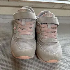 (19.0cm)New Balance 373 グレー/ピンク スニーカー