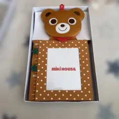 MIKI HOUSE クマのフォトフレーム身長計