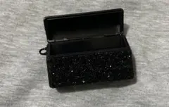 電子タバコケース ラインストーン装飾 ブラック