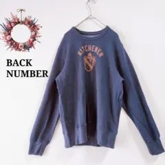 バックナンバー◇カレッジロゴ ニット セーター プルオーバー トレーナー L
