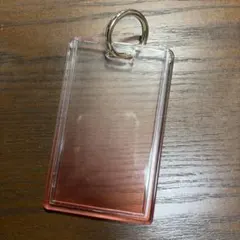 硬質トレカケース　オレンジグラデーション キーリング付き