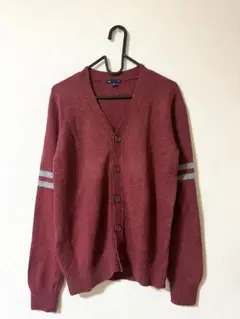 GAP カーディガン　メンズ　XSサイズ(レディースMサイズ相当)バーガンディー