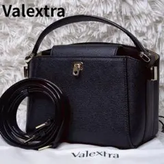 極美品✨ヴァレクストラ マイクロブレラ ショルダーバッグ シボ革 黒 2wayのサムネイル