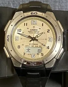美品　CASIO カシオ　ウェーブセプター　電波ソーラー　WVA-470