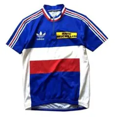 【90s】Italia製 adidas フランスチーム サイクルジャージ ブルー