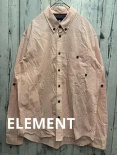 ♠️ ELEMENT エレメント　長袖シャツ　ボタンダウン
