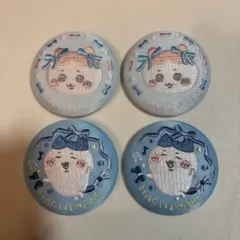 ちいかわ　刺繍缶バッジビスケット2 ハチワレ　4個セット