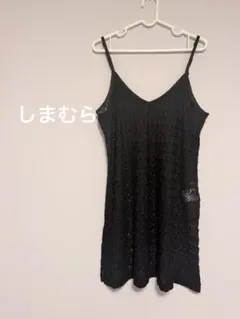 総レース キャミソール ブラック