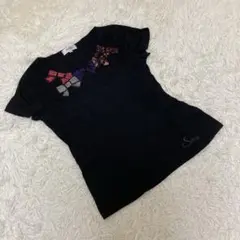SONIA by SONIA RYKIEL 半袖Tシャツ　スパンコール　黒　38のサムネイル