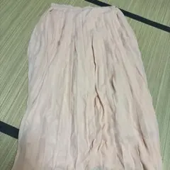 【新品未使用】UNIQLO シフォンプリーツロングスカート ピンク