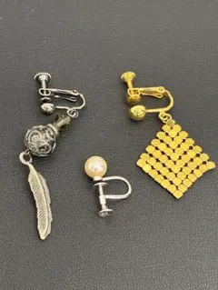 【本真珠・SILVER製あり】片方のみ イヤリング 3点セット まとめ売り