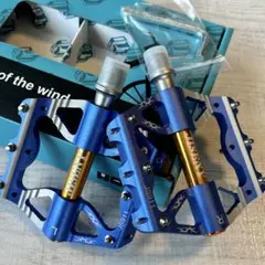 【新品】JISENYフラットペダル ブルー 青 自転車ペダルのサムネイル