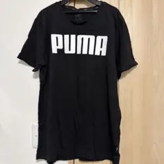 PUMA ロゴプリント Tシャツ Mサイズ 黒