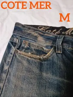 ★COTE MER(コートメール)★色落ちダメージ加工デニム★一点もの★