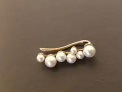 Jouete ジュエッテ　イヤカフ　925 シルバー　パール　ゴールドカラー