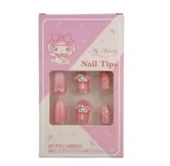 マイメロディー ネイルチップ 24枚入り ピンク
