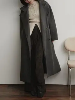 スタンドカラー3wayロングコート