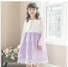 【美品】キャサリンコテージ レースワンピース＆ボレロセット フォーマル 紫