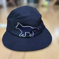 【タグ付未使用品】メゾンキツネ　キャップ　ブラック　ユニセックス 中古・古着通販】MAISON KITSUNE (メゾンキツネ) キャップ ブラック