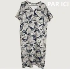 PAR ICI Vネックカットソーワンピース