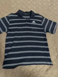 adidas アディダス ボーダー ポロシャツ ネイビー