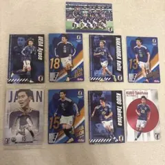 お得！サッカー日本代表 ウエハースカード 9枚セット 中村　上田　鎌田　　久保
