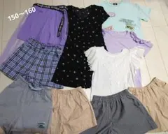 カジュアルTシャツとショートパンツセット