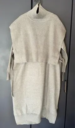 YORT ベスト&ニットワンピース　グレー　新品未着用