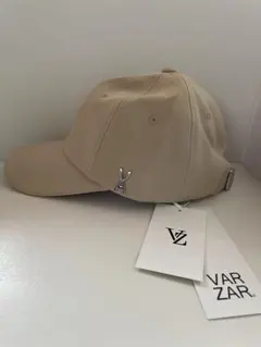 VARZAR バザール　新品タグ付き　正規品　キャップ　ベージュ シルバー