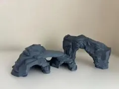 （全新）爬虫類ロックシェルター レイアウト 隠れ家 シェルター3Dプリントのサムネイル