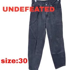 UNDEFEATED テーパード ブラックデニム パンツ 黒 30 ストリートのサムネイル