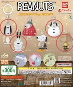 【匿名配送】PEANUTS めじるしアクセサリー FUNNYver. 4個セット