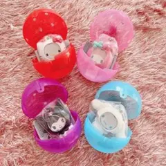 サンリオキャラクターズ フォトフレームマスコット　全4種　コンプリート