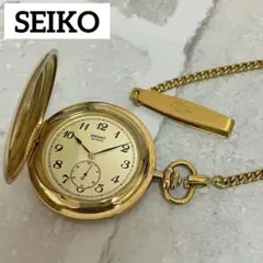 【稼動品】SEIKOセイコー 懐中時計　7N07-0010 ゴールド　記念品