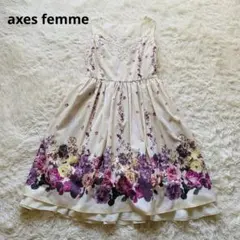 axes femme ジャンスカ アクシーズファム ワンピース ノースリーブ