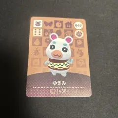 あつまれどうぶつの森 ゆきみ amiiboカード 067