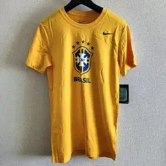 【未使用タグ有】Nike サッカーブラジル代表 Tシャツ イエロー